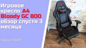 Игровое Геймерское Кресло A4 Bloody GC 800 Обзор Спустя 3 Месяца