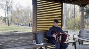 Белым снегом... гармонист Юрий Долгоруков.