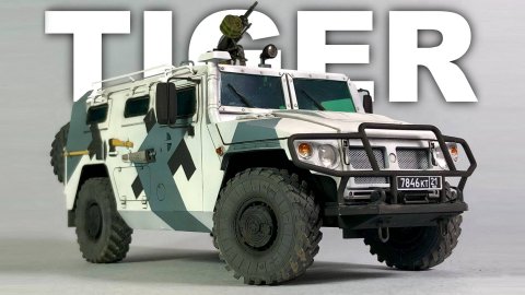 ГАЗ Тигр - Сборка и покраска модели. Звезда 1:35