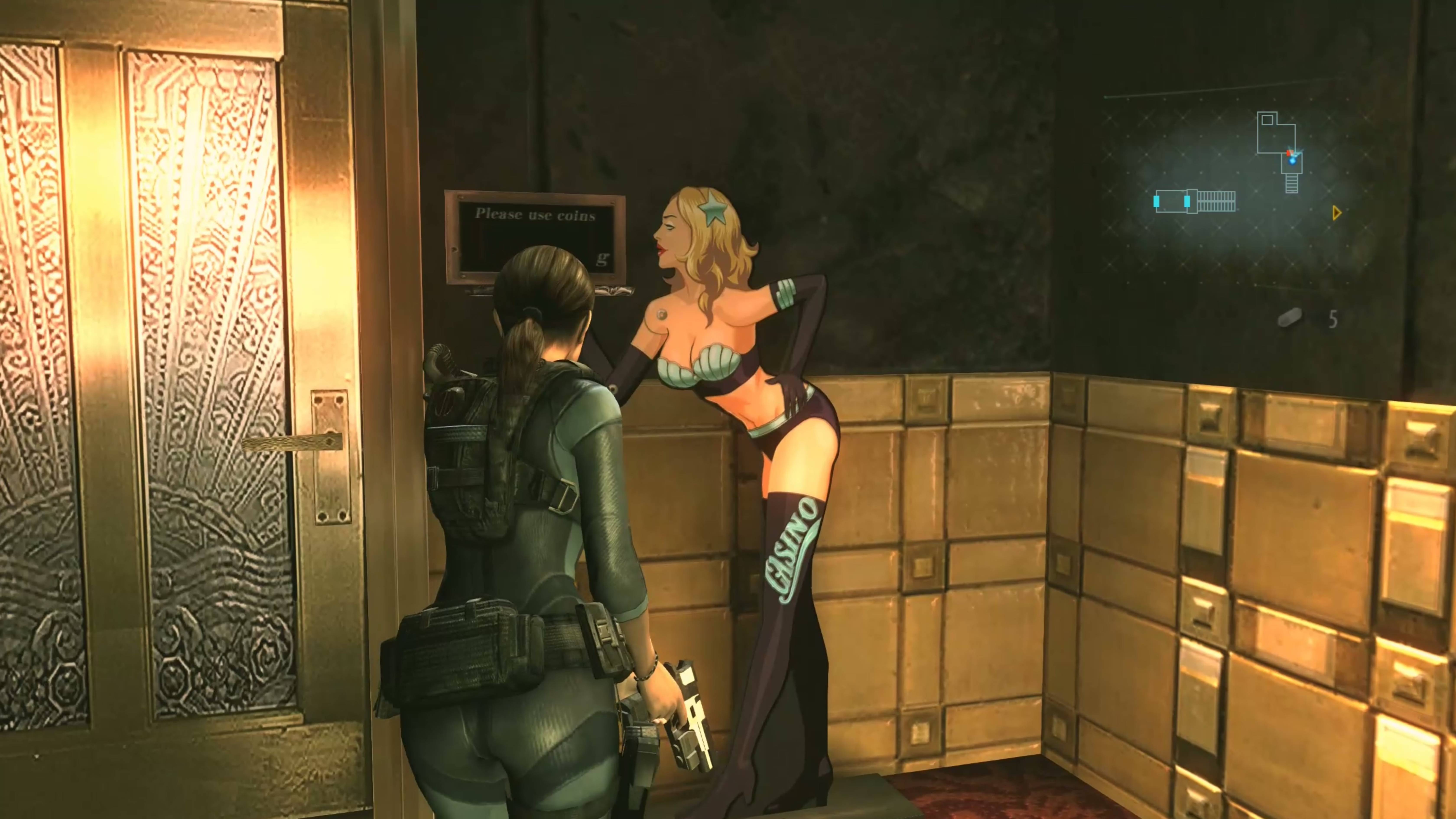 Resident Evil Revelations Part5. Реймонд сообщает о пропавшей напарнице. Казино с рыбами-мутантами.