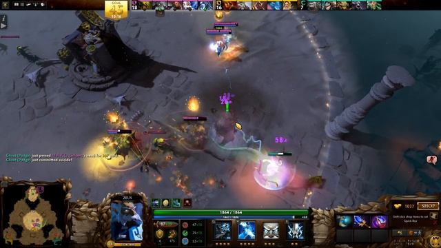 Dota 2 Custom Games - "Overthrow" Quintet Map with ZEUS смотреть онлайн