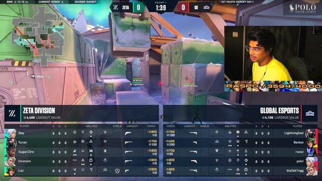 Raspo Reacts To GLOBAL ESPORTS VS ZETA DIVISION | Champions Tour 2024: Pacific Kickoff смотреть онлайн
