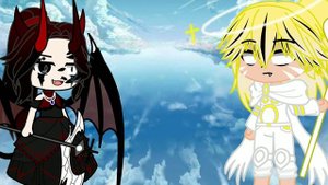 гача клуб....🍥/ меме Ангел и демон\🍥 (не ориг)