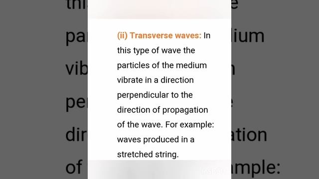 Chapter Sound. Topic: Types of waves..