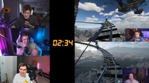 ОНЛИ АП! КТО БЫСТРЕЕ! ЛИКС ХАНТИК ШЕФ И ШАРФ ТУРНИР ПО ONLY UP НА СТРИМЕ ЭВЕЛОНА!