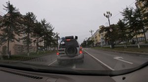На авто по осеннему Магадану в сентябре. Автопрогулка с Анжелиной. Осенний дождь в магадане