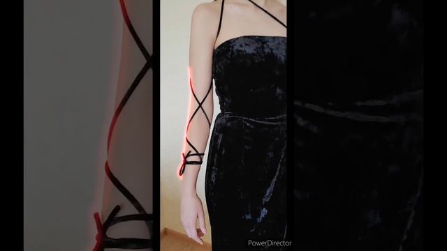 Чёрный бархат. Платье для ресторана. Драпировка на юбке, лиф на регилене. Девочка счастлива. Я тоже
