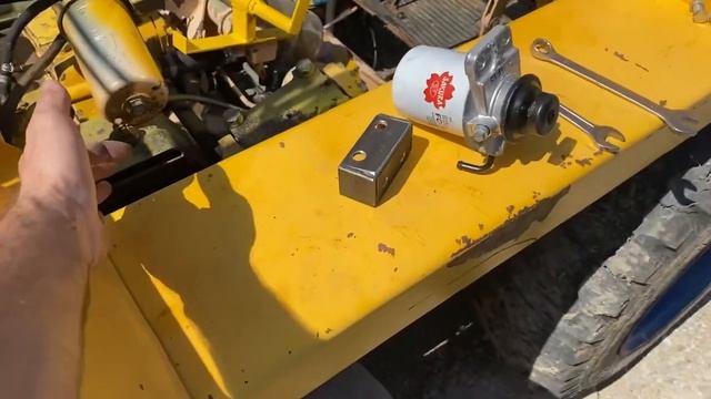 ТЯГИ В МЕСТО ТРОСОВ УПРАВЛЕНИЯ НА МКСМ 800 / УСТАНОВКА КРАНШТЕЙНА НА ВЫЕЗДЕ 2