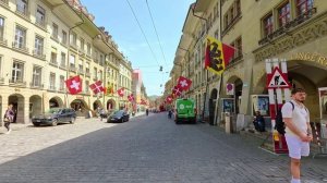 БЕРН ШВЕЙЦАРИЯ Исторический центр города Пешеходная экскурсия 4K, часть 2-я