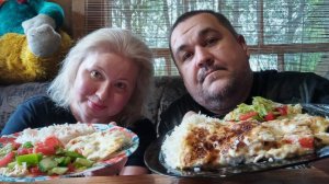 Мукбанг - мясо по-французски | Обжор куриная отбивная под мазиком