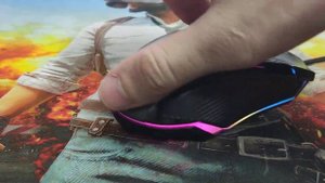 Видео демонстрации работы подсветки в режиме по умолчанию манипулятора A4Tech Bloody P93s