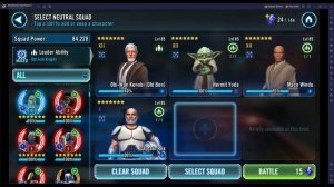 [*/\*] Star Wars: Galaxy of Heroes - Conquest (March 2024) - Sector 1 - Easy difficulty