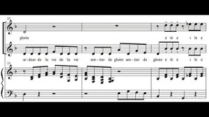 Vois Sur Ton Chemin - score