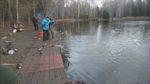 Утром работают приманки в бело-зелёных цветах. Нижний пруд. Клёвое место Лосиный остров.