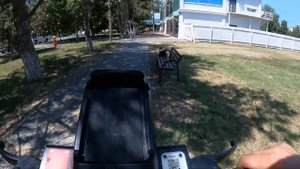 На электро-самокате Юрент 2.0 из Джемете в Витязево по Пионерскому проспекту.4К.4 июля 2024