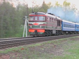 ТЭП60-0428 (БЧ, ТЧ-16 Витебск) с поездом №623 Витебск - Гродно (БЧ)