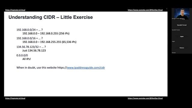 DevOps Learning Series - AWS Networking CIDR #devopstraining #awstraining #devopsjobs #awsproject