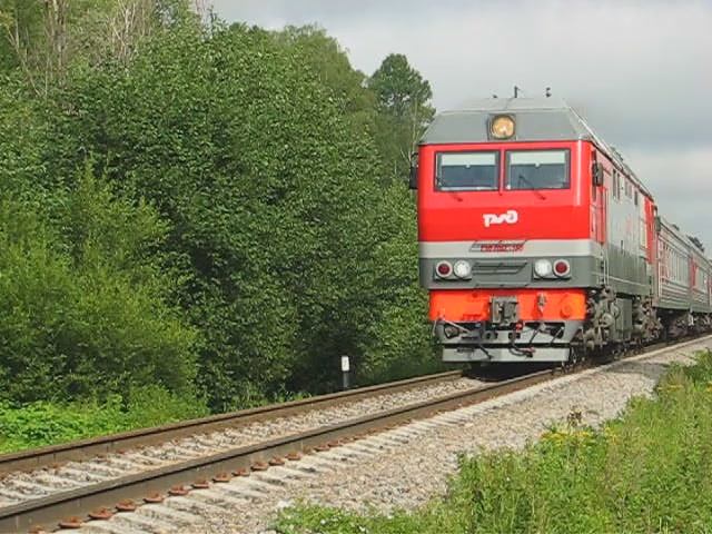 ТЭП70БС-165 (РЖД/Окт, ТЧ-14) с поездом №289 СПб - Адлер (РЖД, Окт)