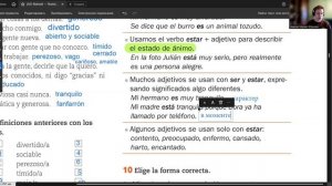 🇪🇦 3467, Испан-й язык A2 ВТ, ВСК 10:00 – 11:00: ESTAR y SER