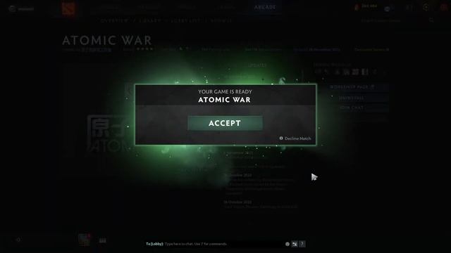 LIVE!!!! Atomic War Dota 2 смотреть онлайн