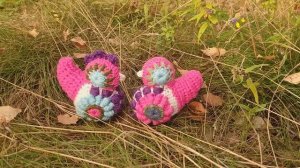 Курочка крючком или  птичка крючком в технике вязания фриформ