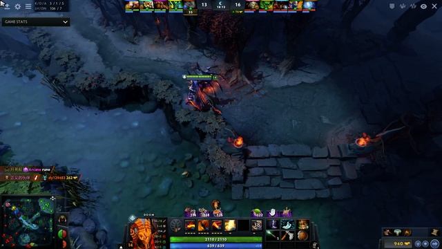 - - (Rank 9) plays Doom Dota 2 Full Game