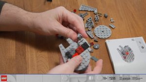 Lego Star Wars Millennium Falcon Microfighter time lapse build