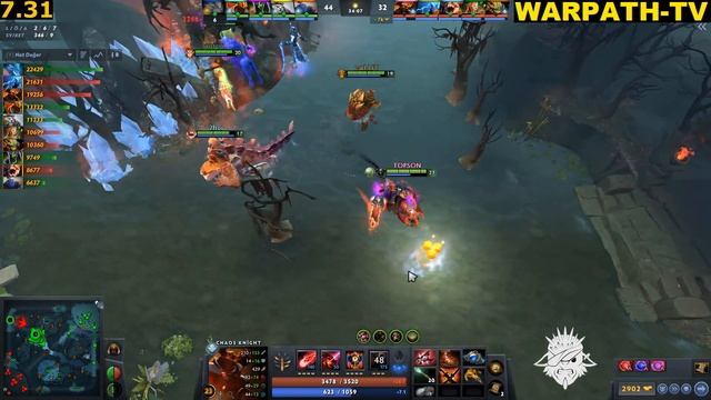 TOPSON Chaos Knight 2x Moon Shard & Octarine Core Build 7.31 Dota 2 смотреть онлайн