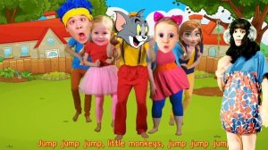 Five little monkeys jumping one the bed 🐒 ( Part 3 )Nursery Rhymes