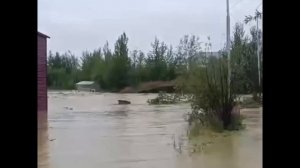 Мощный паводок в Билибинском районе Чукотки после ливней