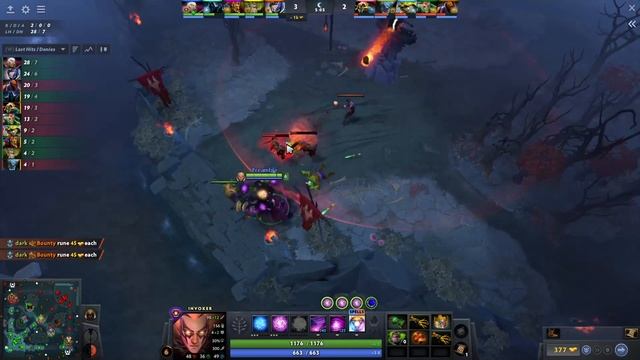 How to lane mid invoker (Quinn) vs huskar - Dota 2 смотреть онлайн