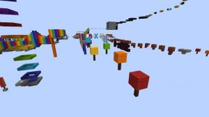 Прохождение радужной паркур карты в майнкрафт