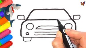 Как нарисовать машину спереди. Нарисуем автомобиль для детей