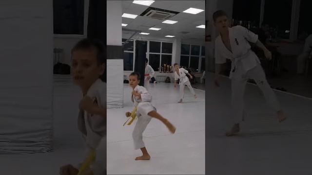 Маваши гери 50 ударов - тренеровка карате #karatekids #karate #спорт #kick #карате