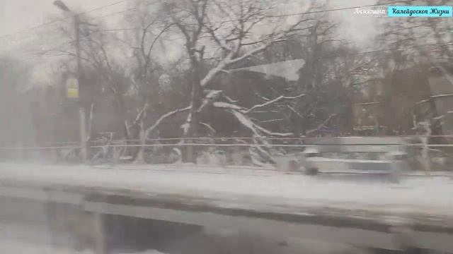 Еду в Москву на выставку кукол. Поезд Липецк-Москва. Зимние пейзажи по пути. Ночная Москва-Сити