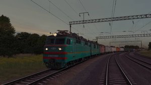 Trainz Маршрут Одесса-Колосовка  движение по станции Сербка 3 часть