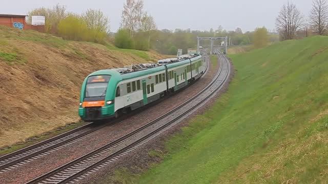 ДП3-002 (БЧ, ТЧ-12 Могилёв, PESA 730M-02) рейсом №705 Полоцк - Могилёв на подходе к Витебску