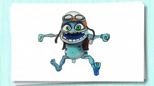 Как нарисовать Безумного лягушонка  Crazy Frog