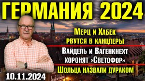 Мерц и Хабек рвутся в канцлеры, Вайдель и Вагенкнехт хоронят «Светофор», Шольца назвали дураком