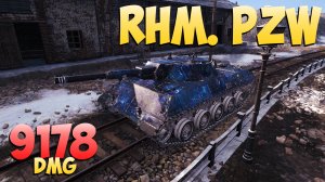 Rhm. Pzw - 4 Фрагов 9.1K Урона - Удивительный! - Мир Танков