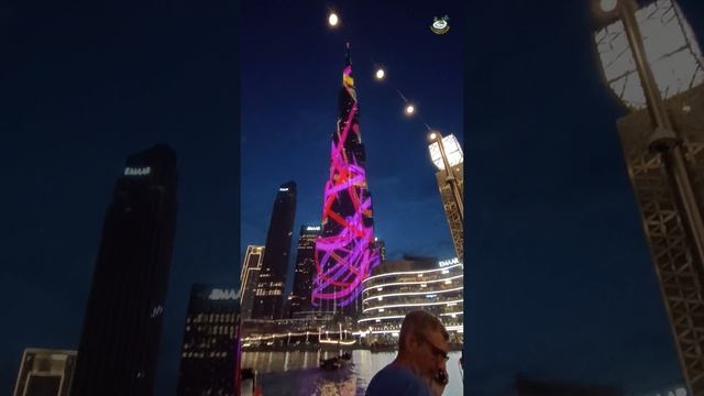 Бурдж Халифа. Световое шоу начинается🎆 Burj Khalifa Light Show