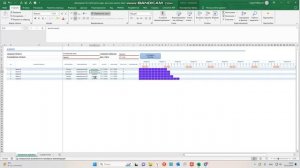 VBA Excel таблица рассылка уведомлений через Telegram Диаграмма Ганта (Контроль задач)