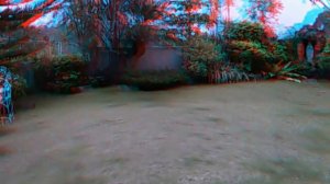 3D Anaglyph Video Eflite Blade MSR RC Helicopter Outdoor flight 1