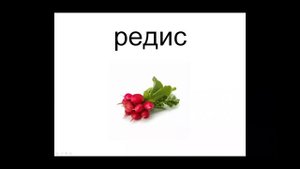 Мы учим слова / овощи