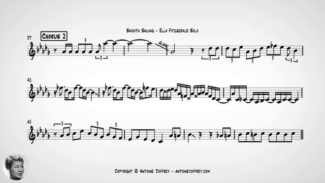 Ella Fitzgerald solo transcription - Smooth Sailing смотреть онлайн