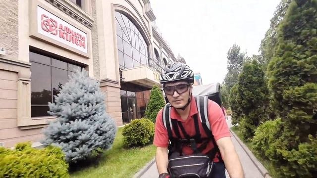 Яндекс курьер на вело Алматы. 14 часов работы. Велокурьер на миллион. Vlog #17