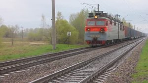 ВЛ80С-639 (РЖД/Мск, ТЧ-41 Вязьма) со стандартным контейнерным поездом (31 пл.)