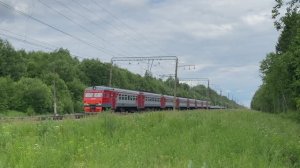 Электропоезд ЭТ2М-096, перегон Пупышево - Новый Быт