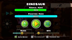 ПРОХОЖДЕНИЕ ИНСЕЙН УРОВНЯ | Dinosaur by Alkali | В Geometry Dash