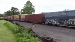 NS eastbound manifest train 2 at Mattawana, PA 6-3-17